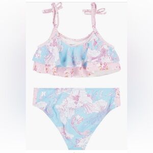 Hurley x LoveShackFancy Kids' Under the Sea Two-Piece Swimsuit Big Kid XL (16)